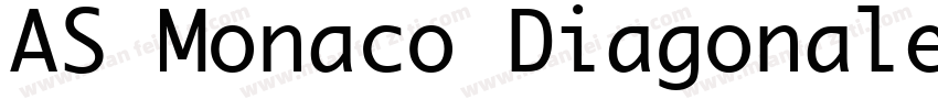AS Monaco Diagonale Bold字体转换